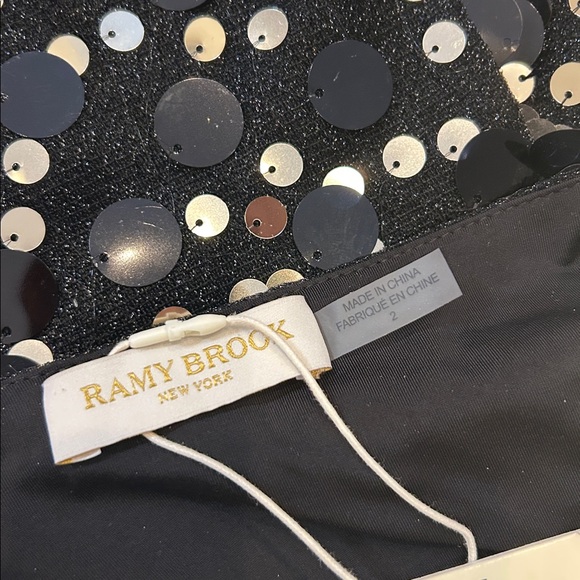 Ramy Brooke Black Tanya Sequined Mini Dress - Picture 10 of 12